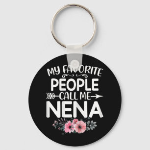 Porte-clés Mes Gens Favoris M'Appelent Nena Mignonne Rose Flo