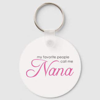 Porte-clés Mes Gens Préférés M'Appelent Nana