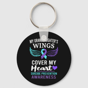 Porte-clés Mes Grandgirls Wings Cover Heart Suicide Award