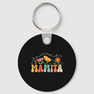 Porte-clés Mes personnes préférées m'appellent Mamita Fête de
