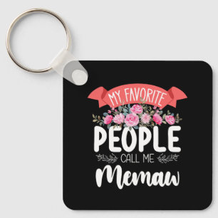 Porte-clés Mes personnes préférées m'appellent Memaw pour la 
