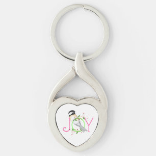 Porte-clés Mésange mignonne "Joie"