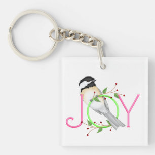 Porte-clés Mésange mignonne "Joie"