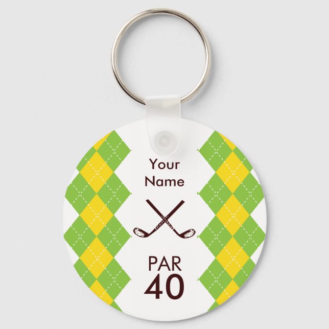 Porte-clés Mesdames Golf Party Jacquard Preppy (Recto)