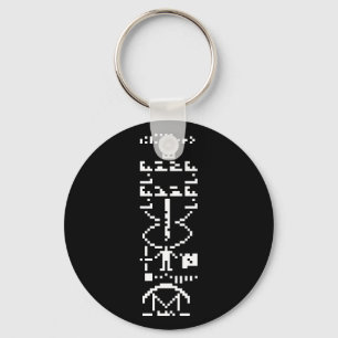 Porte-clés Message binaire Arecibo 1974