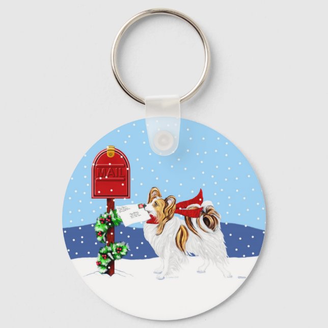 Porte-clés Message de Noël Sable Papillon (Recto)