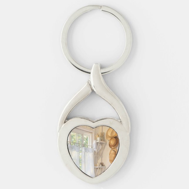 Porte-clés Metal Key Chain Curtain in the Wind (Devant)