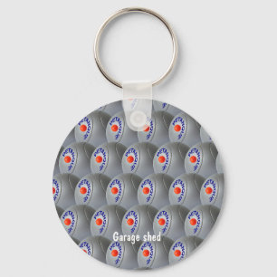 Porte-clés Métallurgique moderne balles de Petanque regroupe