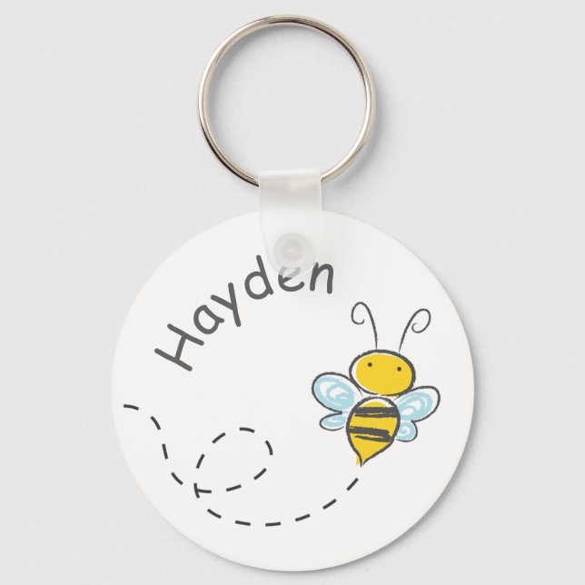 Porte-clés Mete Busy Bee Porte - clé personnalisé (Recto)