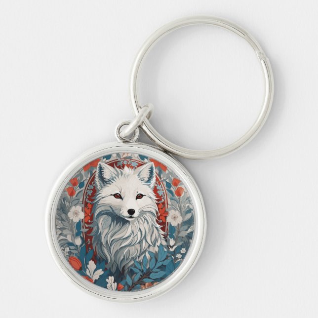 Porte-clés Métissage de la faune du renard arctique (Devant)