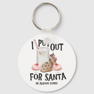 Porte-clés Mettez pour le Père Noël Il arrive toujours Drôle