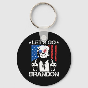 Porte-clés Mettons le drapeau de Brandon Trump