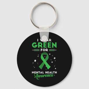 Porte-clés Mettre Fin À La Stigmatisation Ou Je Porte Le Vert