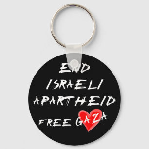 Porte-clés Mettre fin à l'apartheid israélien Libérer Gaza