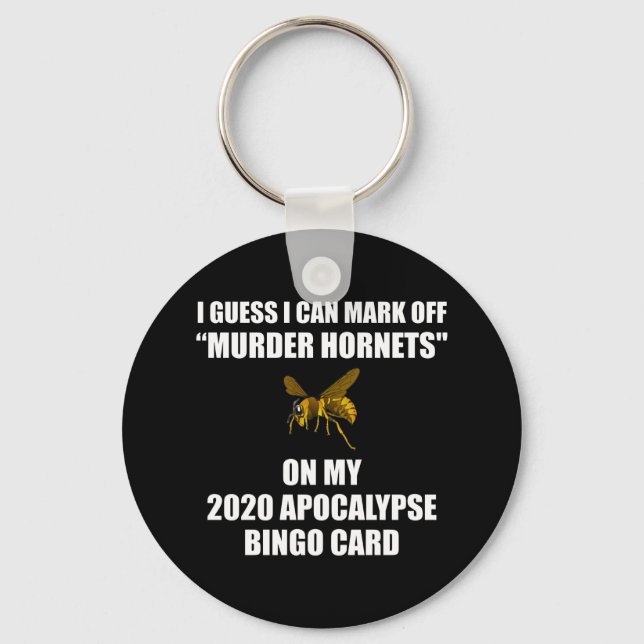 Porte-clés Meurtre Hornets 2020 Apocalypse Bingo (Recto)