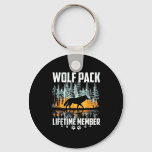 Porte-clés Meute de loups loup hurleur membre à vie faune