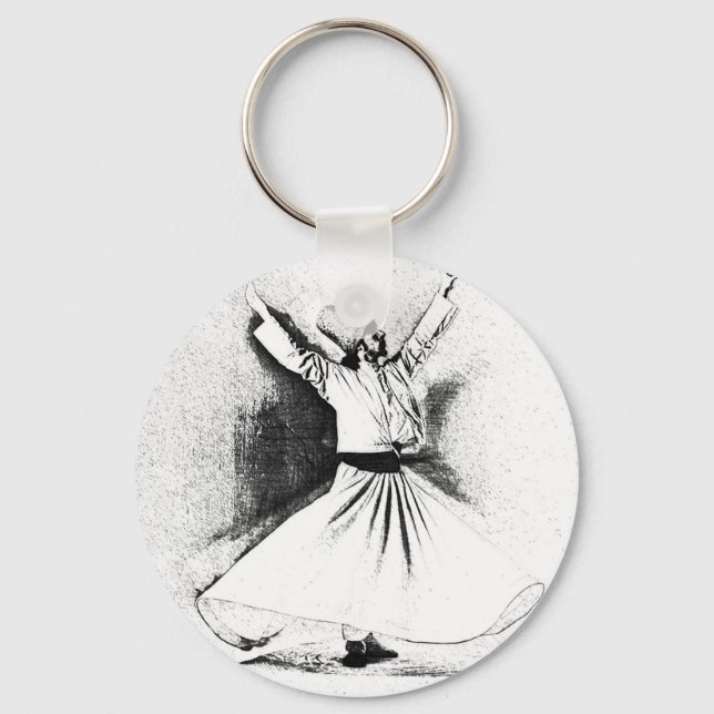 Porte-clés Mevlana Sufi Dervish Danser (Recto)
