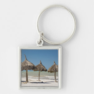 Porte-clés Mexique, péninsule du Yucatan, Progreso. Chaume