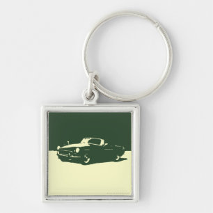 Porte-clés MGB, 1971 - Racing Green sur porte - clé léger