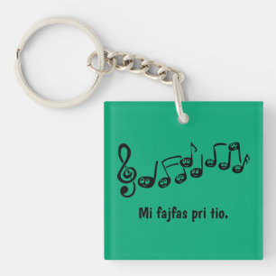 Porte-clés Mi fajfas pri tio.