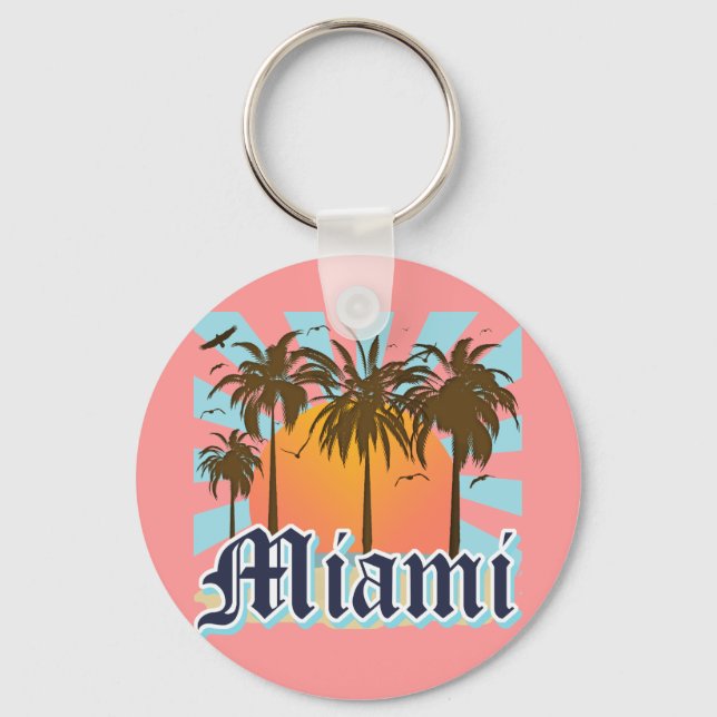 Porte-clés Miami Beach Floride FLA (Recto)