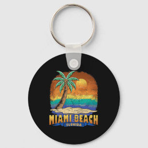 Porte-clés Miami Beach Floride Vintage Souvenir dénudé