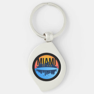 Porte-clés Miami Florida Cityscape Skyline Photo