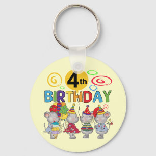Porte-clés Mice 4th Birthday T-shirts et cadeaux