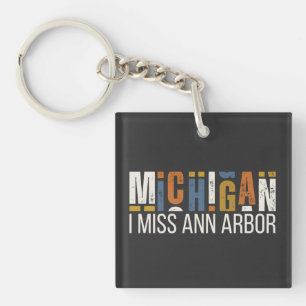 Porte-clés Michigan I Miss Ann Arbor