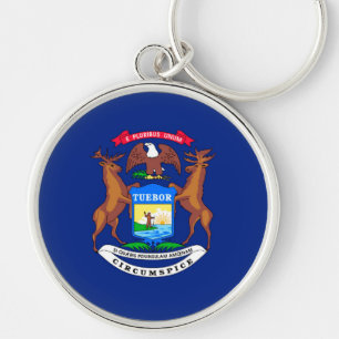 Porte-clés Michigan State Flag Design