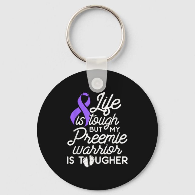 Porte-clés Micro Preemie Nicu Daddy Mom Tough Premature Birth (Recto)