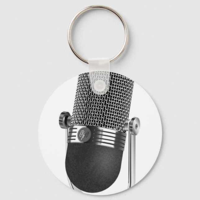 Porte-clés Microphone classique (Recto)