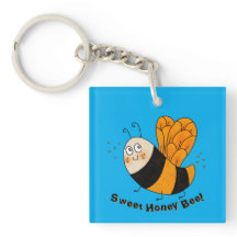 Miel Bee Porte - clés personnalisés