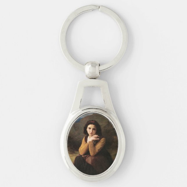 Porte-clés Mignon Innocence d'une adolescente, Bouguereau (Devant)