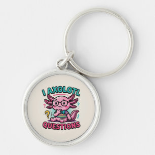 Porte-clés Mignon Je Questions axolotl nerd azteque avec des
