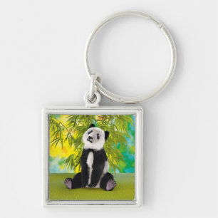 Porte-clés Mignon Ours Panda Kawaii Amoureux des Animaux Cade
