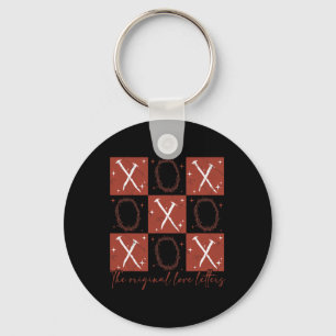 Porte-clés Mignon Rétro à Carreaux Saint-Valentin Xoxo L'Orig