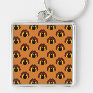 Porte-clés Mignon Thanksgiving Fall Turquie Motif