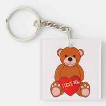 Mignonne Ours Avec Coeur Je T'Aime Valentine