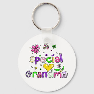 Porte-clés Mignonne Une Expression De Texte Spéciale Grandma 