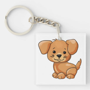 Porte-clés Mignonnes chiots mignonnes chien drôle et intellig