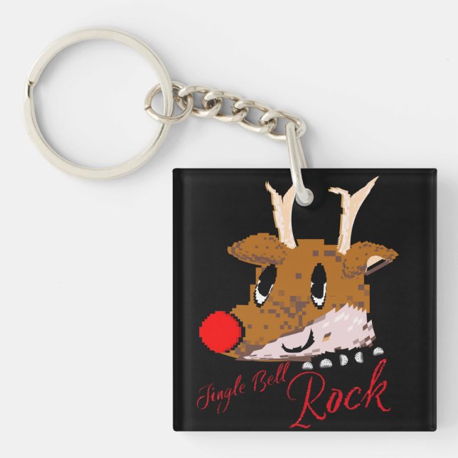 Porte-clés Mikitiez jinglebellrock punk gothmas reindeer (Devant)