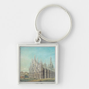 Porte-clés Milan Piazza del Duomo années 1850 par Carlo Bosso