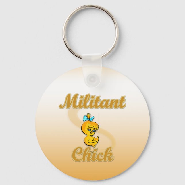 Porte-clés Militant Chick (Recto)
