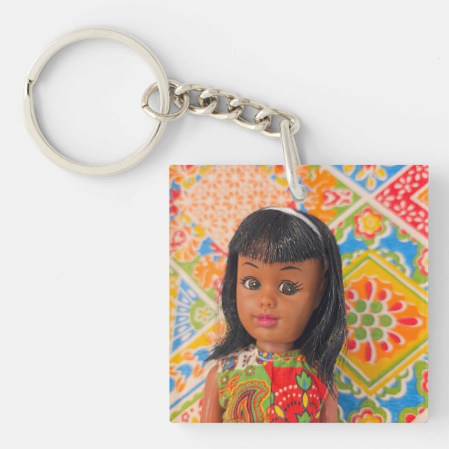 Porte-clés Mimi en patchwork (Devant)