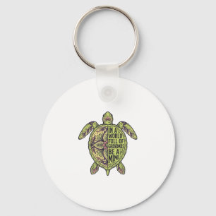 Porte-clés Mimi Grand-mère Tortue de mer Vintage Floral Conce