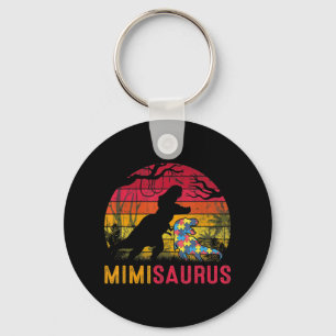 Porte-clés Mimi Saurus Rex Sensibilisation sur l'autisme Dino