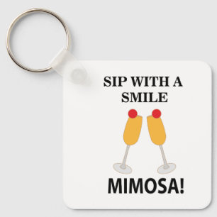 Porte-clés Mimosa Sip Avec Le Sourire Mimosa