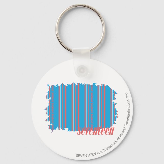 Porte-clés Minces bandes Aqua 4 (Recto)