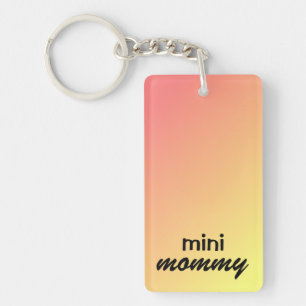 Porte-clés "mini maman" Ajoutez la photo et le nom